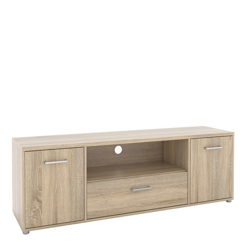 Match TV Unit 3 Drawers 1 Shelf in Oak