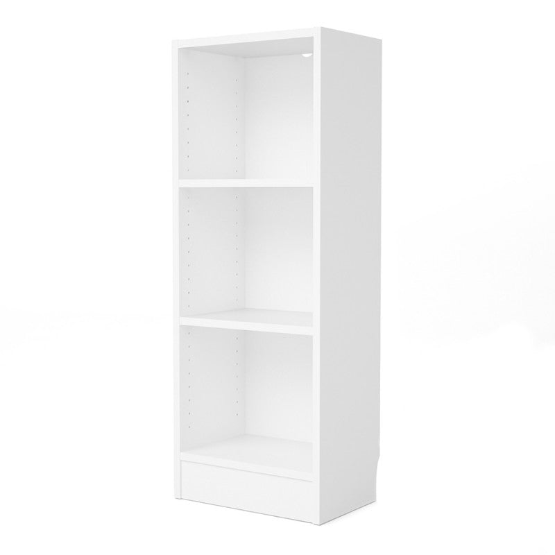 Basic Low Narrow Bookcase (2 Shelves) in White