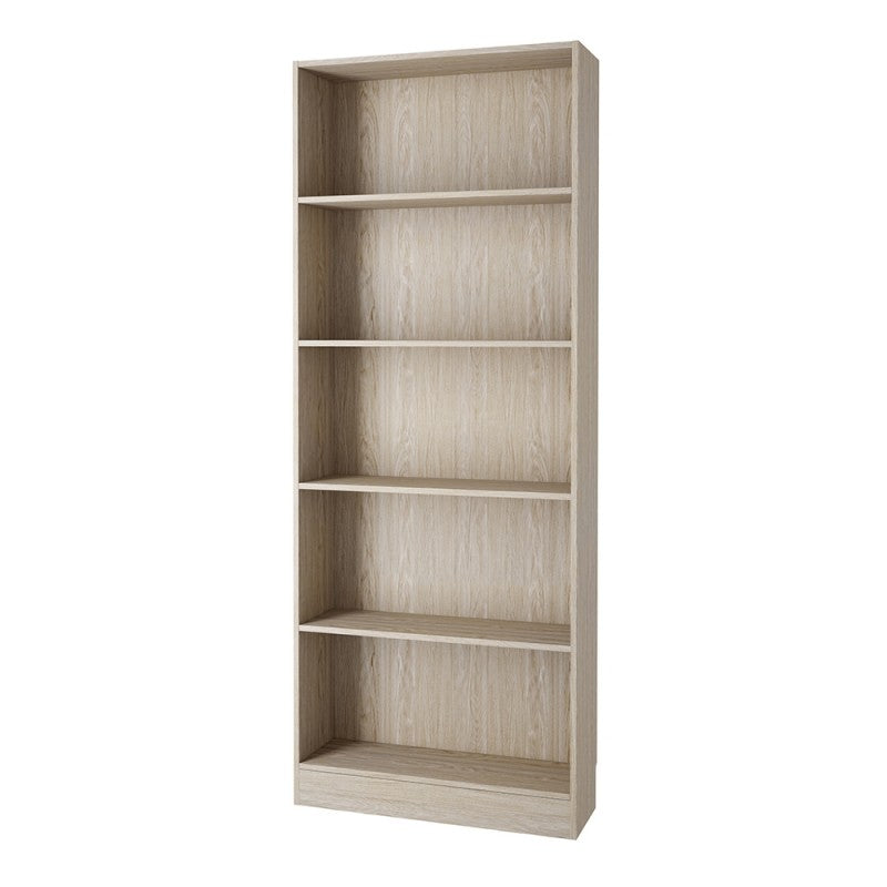 Basic Tall Wide Bookcase (4 Shelves) in Oak