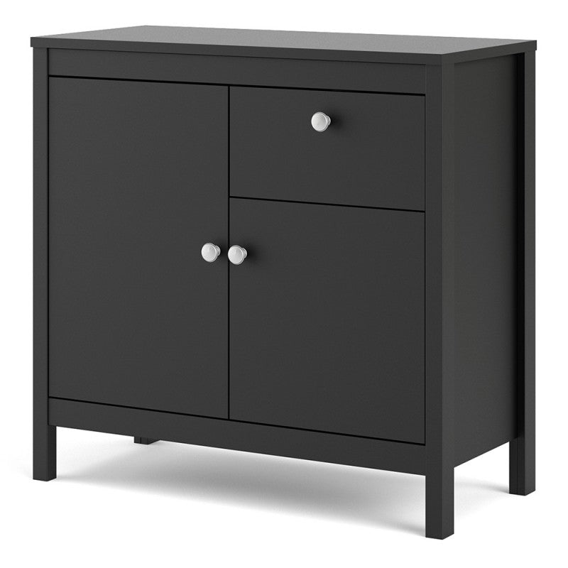 Madrid Sideboard 2 doors + 1 drawer in Matt Black
