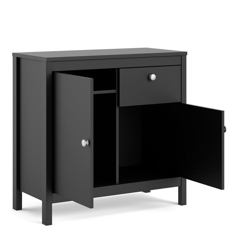 Madrid Sideboard 2 doors + 1 drawer in Matt Black