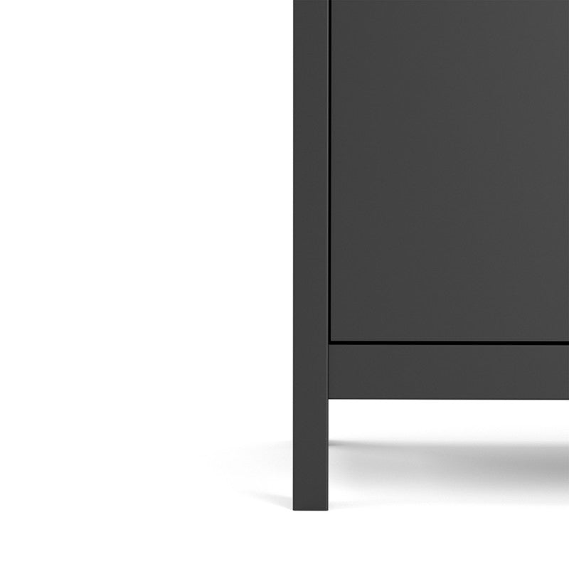 Madrid Sideboard 2 doors + 1 drawer in Matt Black