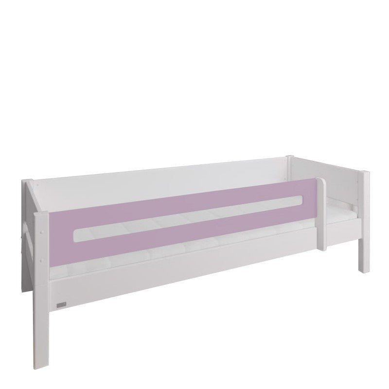 Manis-h White Day Bed with Safety Rail in Dusty Rose