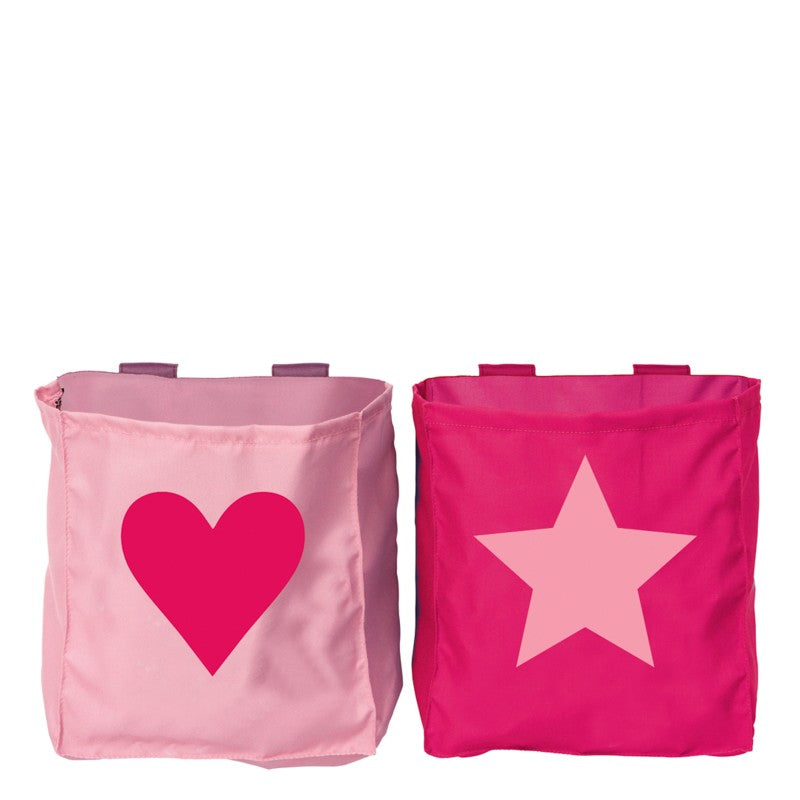 Manis-h 2 Bed Pockets in a Heart & Star Design