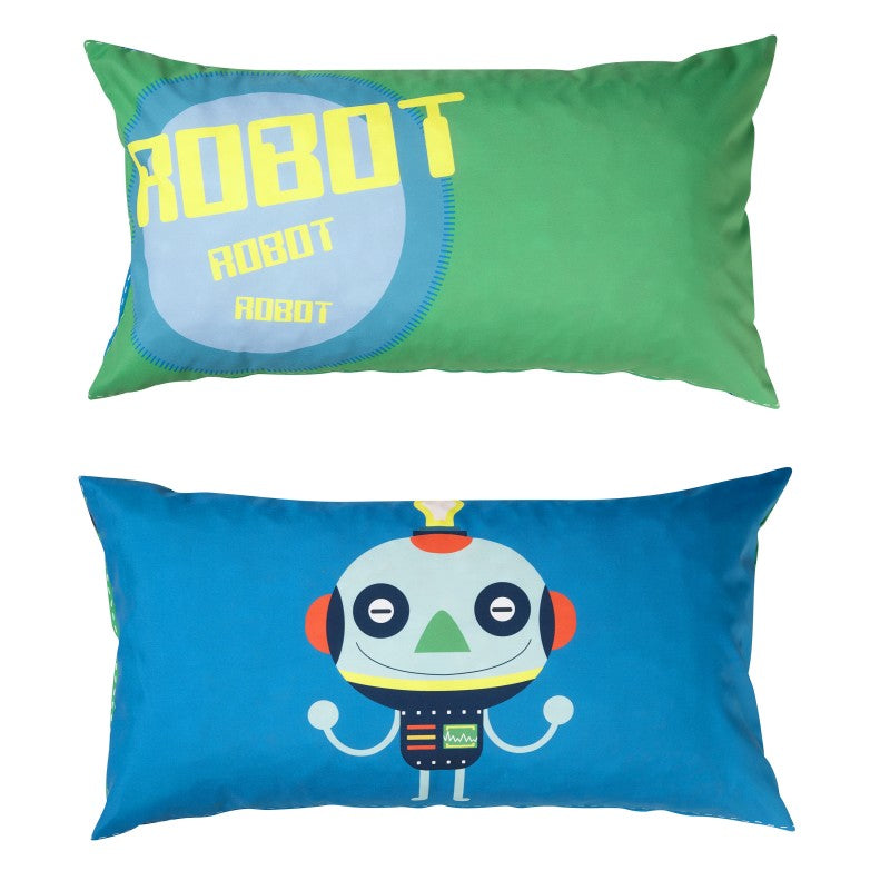 Manis-h Set of 2 Cushion Covers in a Robot Design