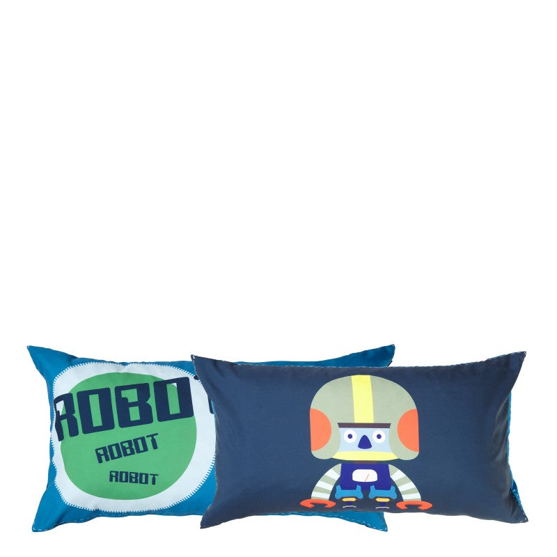Manis-h Set of 2 Cushion Covers in a Robot Design