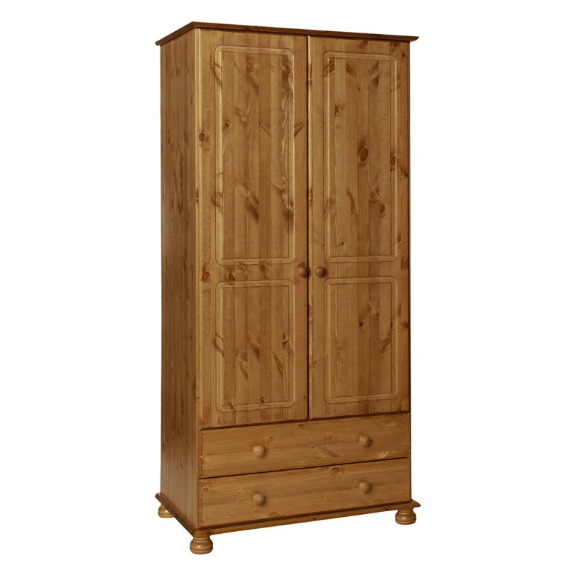 Copenhagen 2 door 2 drawer Wardrobe in Pine