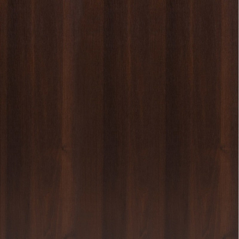 Imperial Tall 2 Drawer Narrow Cabinet with Open Shelving in Dark Mahogany Melamine